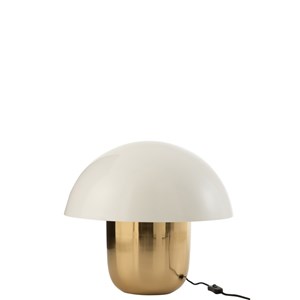 Lampe métal blanc h.44cm