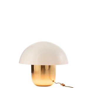 Lampe métal blanc h.44cm