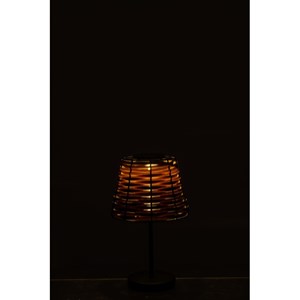 Lampe métal marron h.31cm