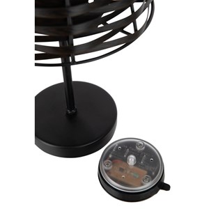 Lampe métal marron h.31cm