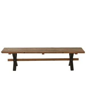 Banc bois marron h.45cm