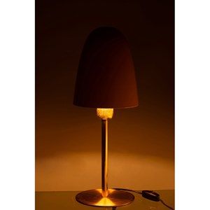 Lampe métal ocre h.1.82cm