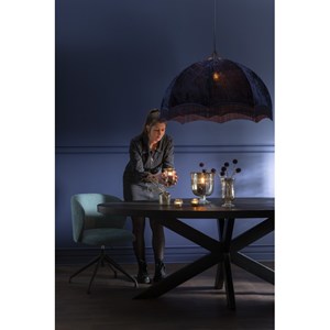 Suspension métal mauve h.50cm