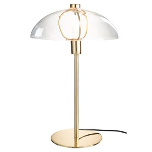 Lampe métal doré h.48cm