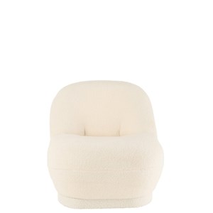 Pouf textile blanc h.72cm