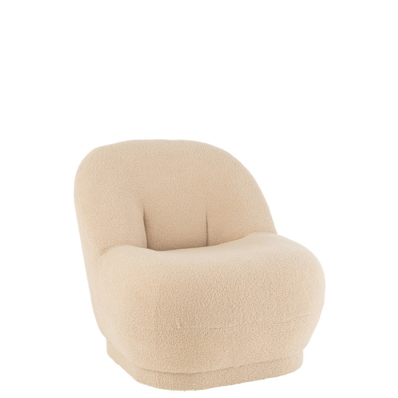 Pouf textile beige h.72cm