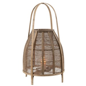 Lanterne bambou marron h.70cm