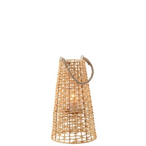 Lanterne rotin beige h.55cm