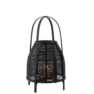 Lanterne bambou noir h.60cm