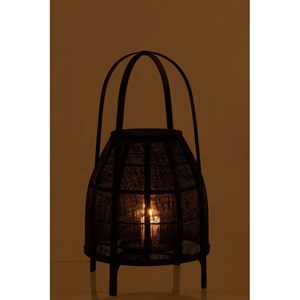 Lanterne bambou noir h.60cm