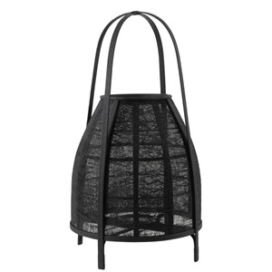 Lanterne bambou noir h.70cm