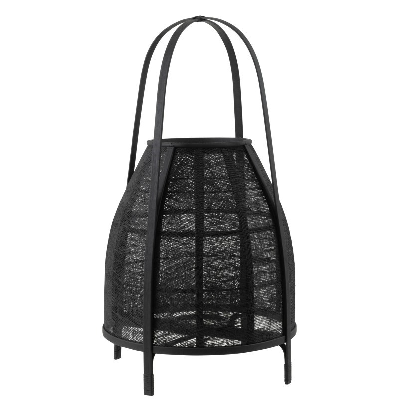 Lanterne bambou noir h.70cm