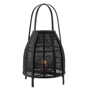 Lanterne bambou noir h.70cm