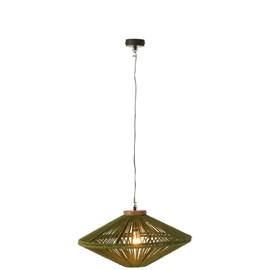 Lampe métal vert h.33cm