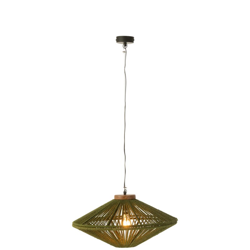 Lampe métal vert h.33cm