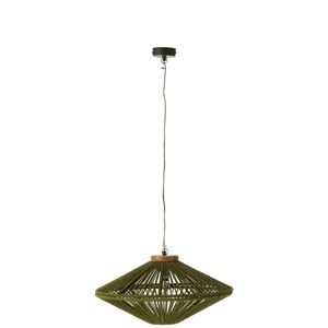 Lampe métal vert h.33cm