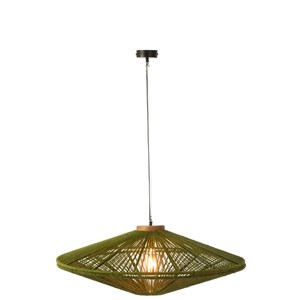 Lampe métal vert h.36cm