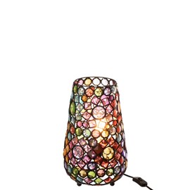 Lampe métal multicouleur h.35cm