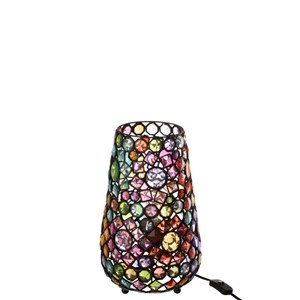 Lampe métal multicouleur h.35cm