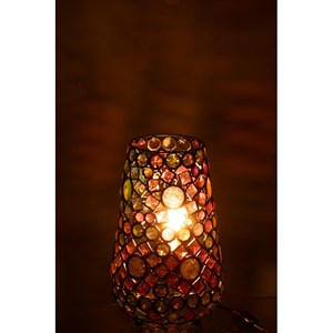 Lampe métal multicouleur h.35cm
