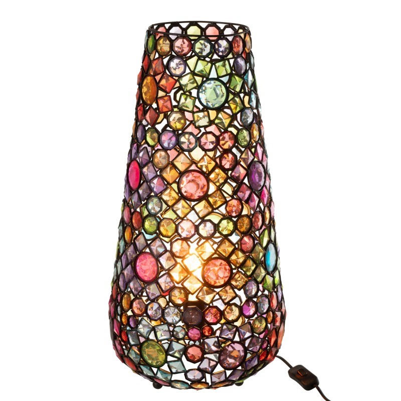 Lampe verre multicouleur h.55cm