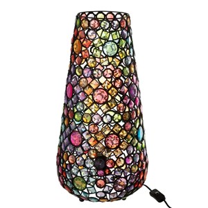 Lampe verre multicouleur h.55cm