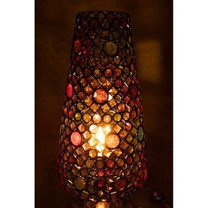 Lampe verre multicouleur h.55cm