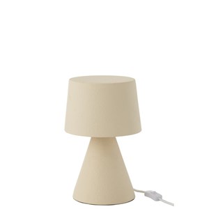 Lampe pierre beige h.34cm