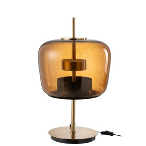 Lampe verre marron h.58cm