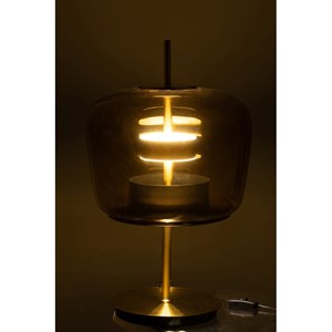 Lampe verre marron h.58cm