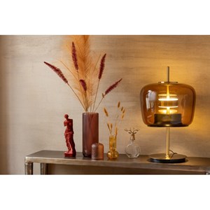 Lampe verre marron h.58cm