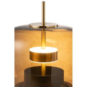 Lampe verre marron h.58cm