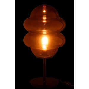 Lampe verre marron h.52cm
