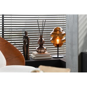 Lampe verre marron h.52cm