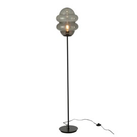Lampe métal gris h.160cm