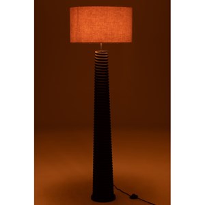 Lampe bois noir h.160cm
