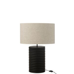 Lampe bois noir h.70cm