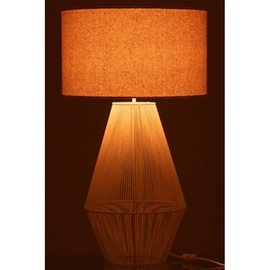 Lampe métal blanc h.78cm