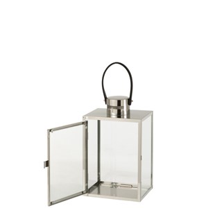 Lanterne verre argent h.44cm