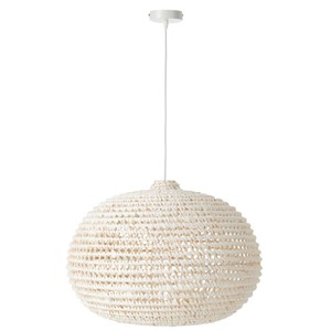 Plafonnier métal blanc h.40cm