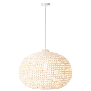 Plafonnier métal blanc h.40cm