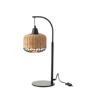 Lampe métal beige h.52cm