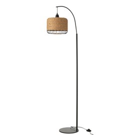 Lampe métal beige h.168cm