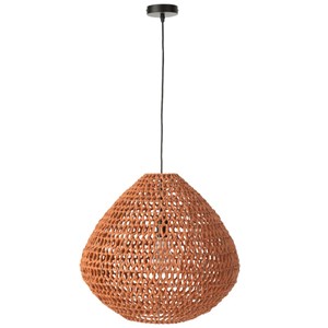 Plafonnier métal orange h.45cm