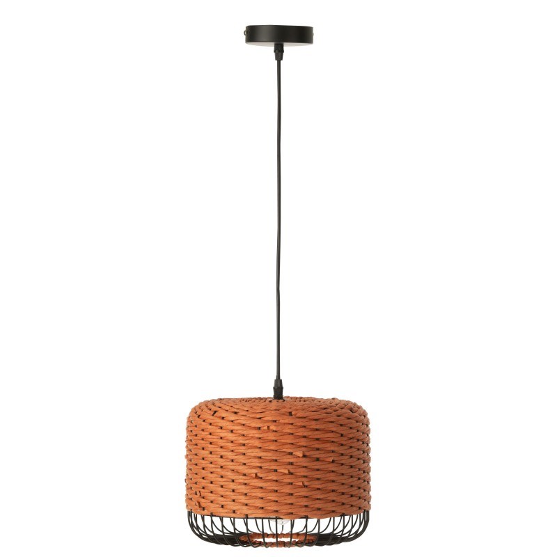 J-line - Plafonnier métal orange h.20cm