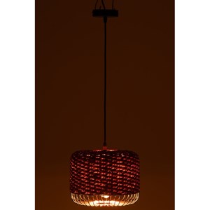 Plafonnier métal orange h.20cm