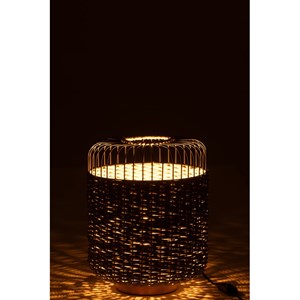 Lampe métal vert h.34.5cm