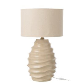 Lampe poterie beige h.68cm