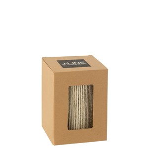 Lampe métal beige h.16cm