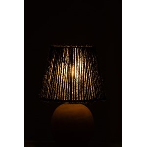 Lampe bois noir h.23cm